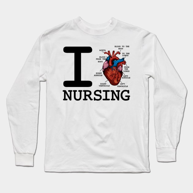Nurse Long Sleeve T-Shirt by Lumio Gifts
